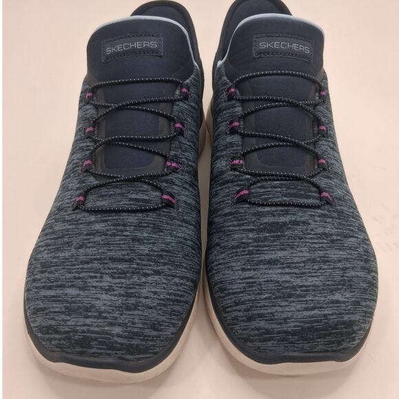 Skechers Summits Slip-ins Blue Dazzling Haze Wide Fit Size 10 Women's - Picture 2 of 9